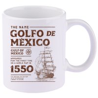 Gulf Of Mexico Name Origin 1550 11oz C Handle Ceramic Mug