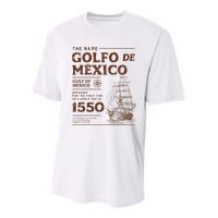 Gulf Of Mexico Name Origin 1550 Youth Performance Sprint T-Shirt