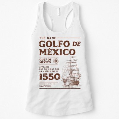 Gulf Of Mexico Name Origin 1550 Womens Tank Top