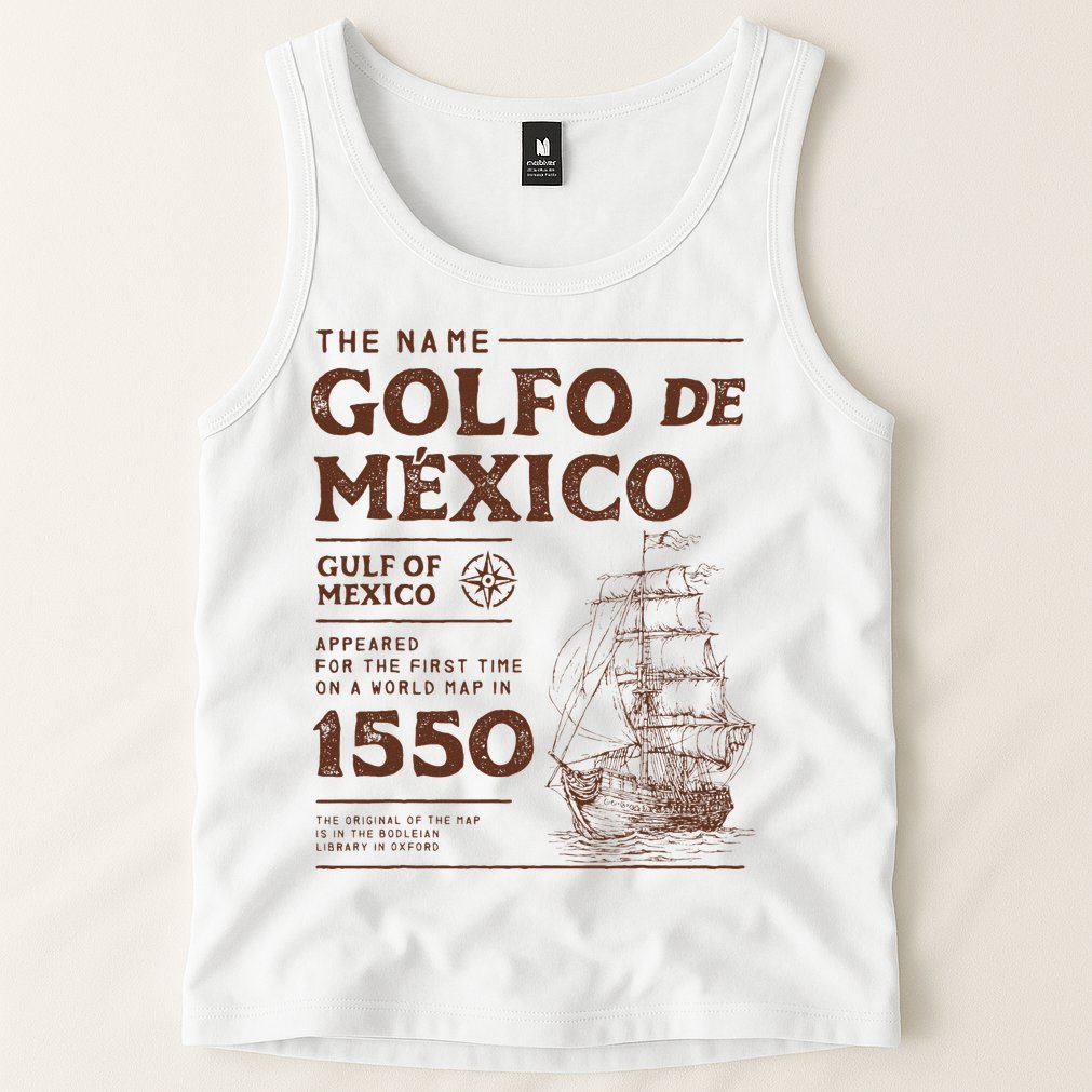 Gulf Of Mexico Name Origin 1550 Tank Top