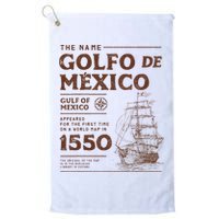 Gulf Of Mexico Name Origin 1550 Golf Towel