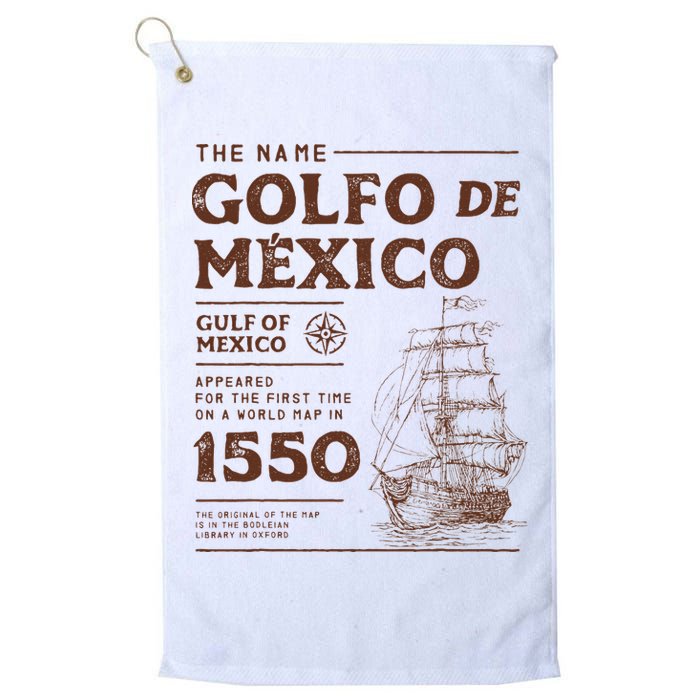 Gulf Of Mexico Name Origin 1550 Golf Towel