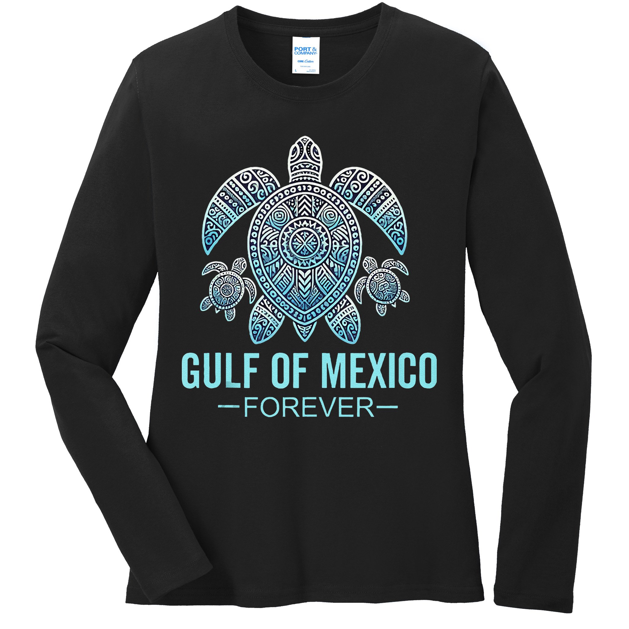 Gulf Of Mexico Forever Mexican Souvenir Mexican Gulf Ladies Long Sleeve Shirt