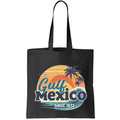 Gulf Of Mexico Since 1672 Retro Vintage Beach Sunset Bag