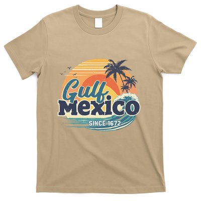 Gulf Of Mexico Since 1672 Retro Vintage Beach Sunset T-Shirt