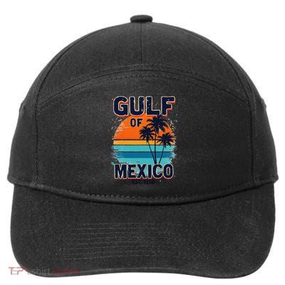 Gulf Of Mexico Since 1550 Retro Beach 7-Panel Snapback Hat