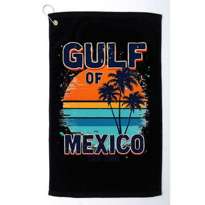 Gulf Of Mexico Since 1550 Retro Beach Golf Towel