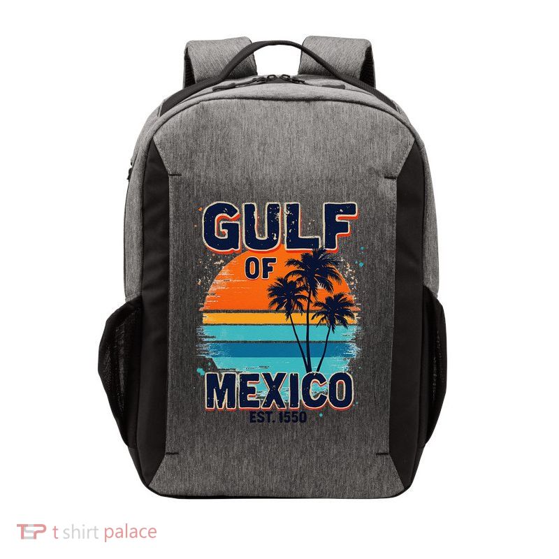 Gulf Of Mexico Since 1550 Retro Beach Vector Backpack