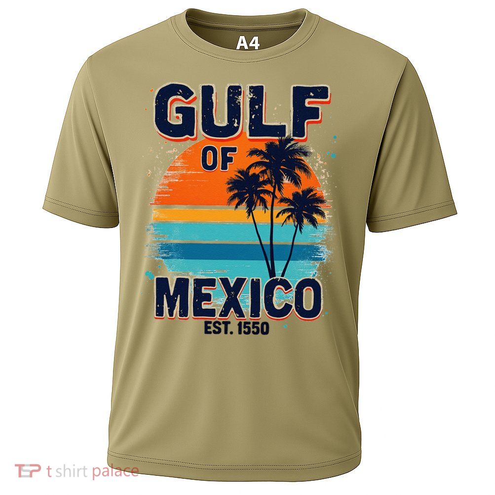 Gulf Of Mexico Since 1550 Retro Beach Performance Shirt