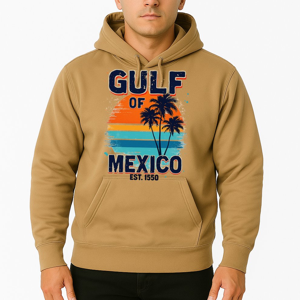 Gulf Of Mexico Since 1550 Retro Beach Hoodie