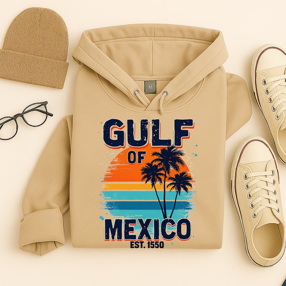 Gulf Of Mexico Since 1550 Retro Beach Hoodie