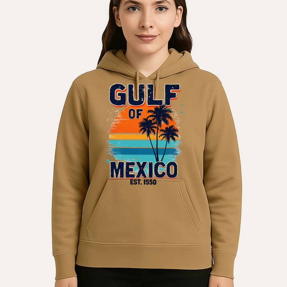 Gulf Of Mexico Since 1550 Retro Beach Hoodie
