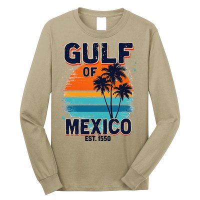 Gulf Of Mexico Since 1550 Retro Beach Long Sleeve Shirt