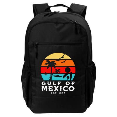 Gulf Of Mexico Est 1550 Retro Vintage Beach 2025 Vacation Backpack