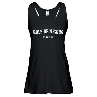 Gulf Of Mexico Est 1550 Ladies Essential Flowy Tank