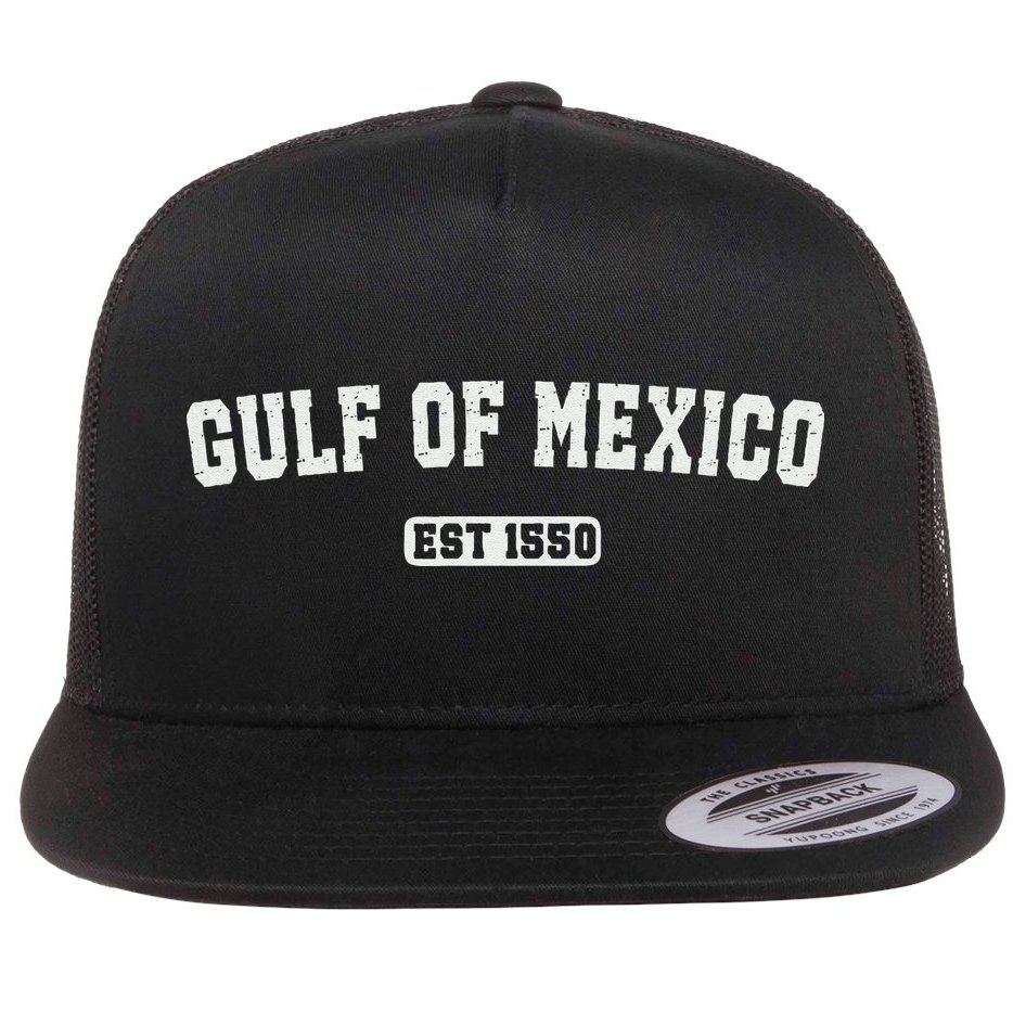 Gulf Of Mexico Est 1550 Flat Bill Trucker Hat