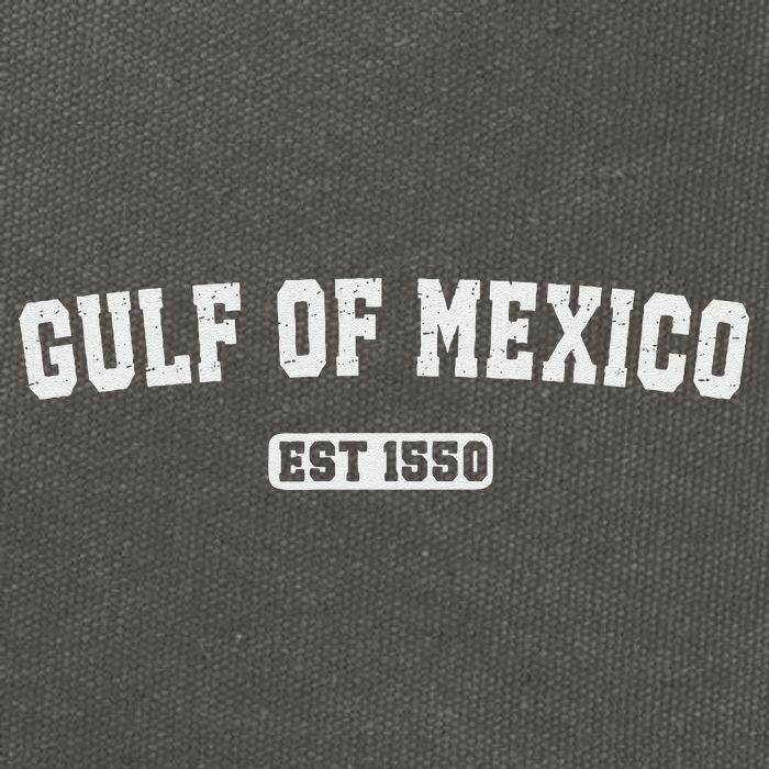 Gulf Of Mexico Est 1550 Cotton Canvas Backpack