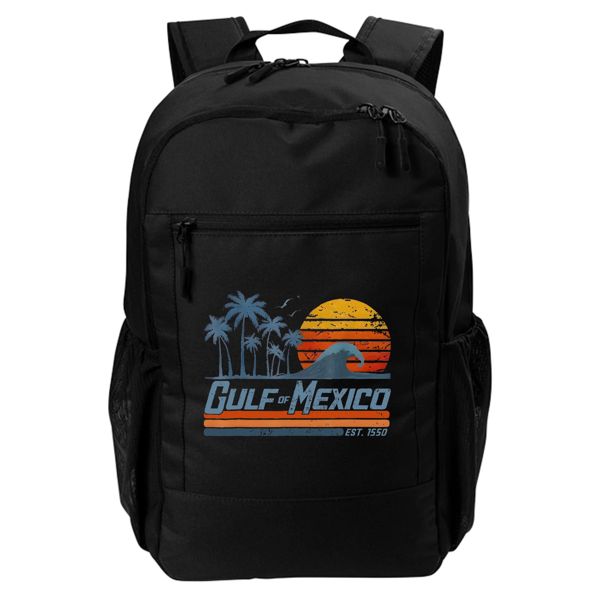 Gulf Of Mexico Est 1550 Retro Vintage Beach Backpack