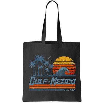 Gulf Of Mexico Est 1550 Retro Vintage Beach Bag