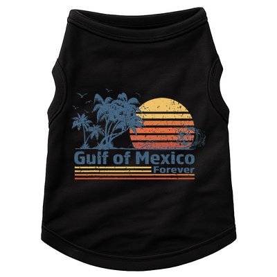 Gulf Of Mexico Forever Vintage Retro Doggie Tank