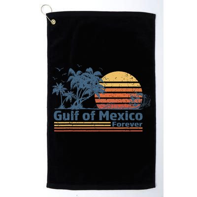 Gulf Of Mexico Forever Vintage Retro Golf Towel