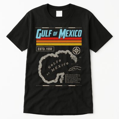 Gulf Of Mexico Est 1550 Historic Map .Png Tall T-Shirt