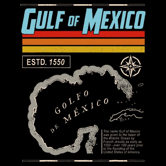 Gulf Of Mexico Est 1550 Historic Map .Png City Backpack