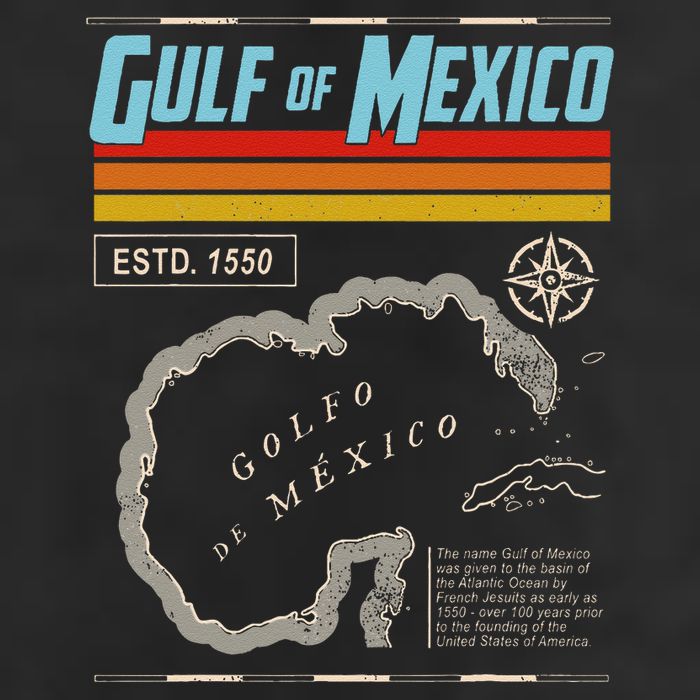 Gulf Of Mexico Est 1550 Historic Map .Png Adult Drive Performance Visor