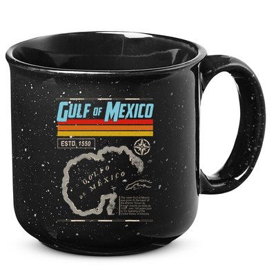 Gulf Of Mexico Est 1550 Historic Map .Png 15oz Campfire Ceramic Mug