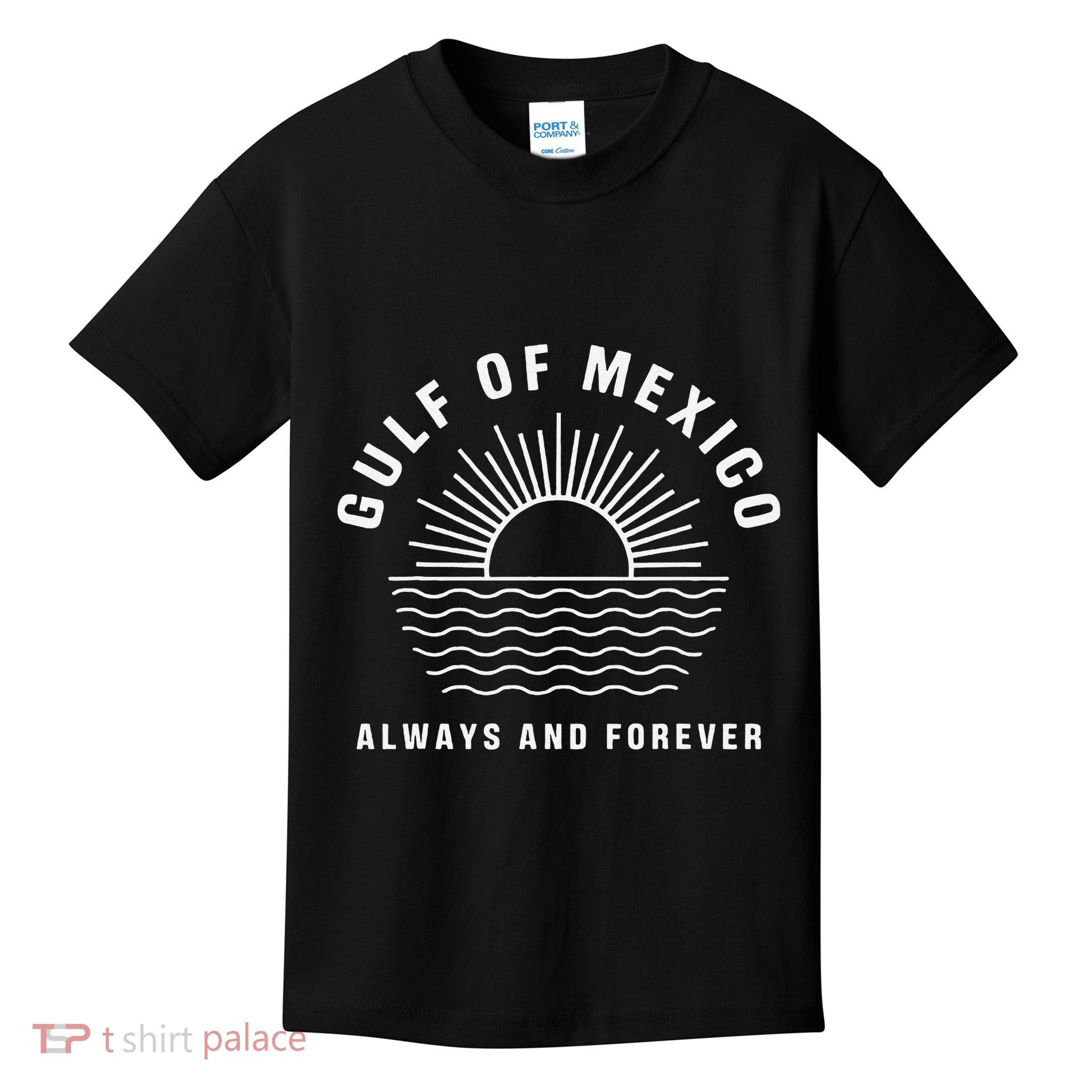 Gulf Of Mexico Always & Forever Vintage Sunset Political Kids T-Shirt
