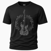 Guitar Of Musical Notes Cooling Performance Crew T-Shirt
