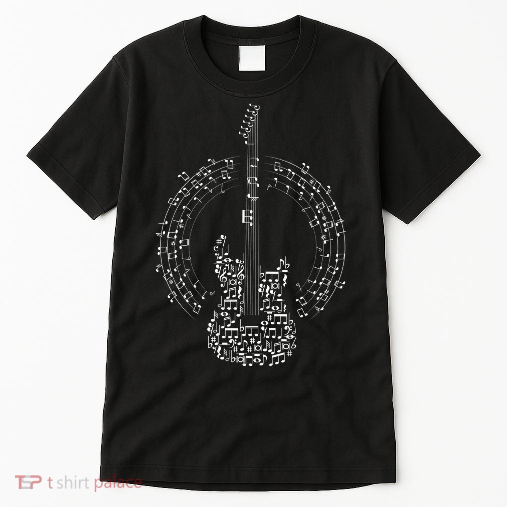 Guitar Of Musical Notes Tall T-Shirt