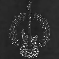 Guitar Of Musical Notes Adult Drive Performance Visor