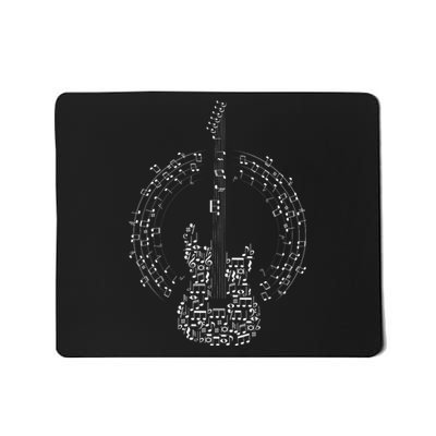 Guitar Of Musical Notes Mousepad