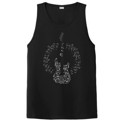 Guitar Of Musical Notes PosiCharge Competitor Tank