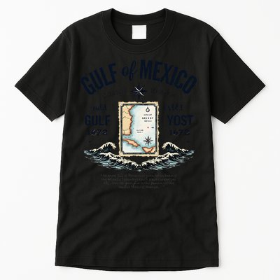 Gulf Of Mexico Since 1672 Historic Map 1672 Funny Tees Tall T-Shirt