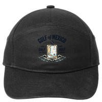 Gulf Of Mexico Since 1672 Historic Map 1672 Funny Tees 7-Panel Snapback Hat