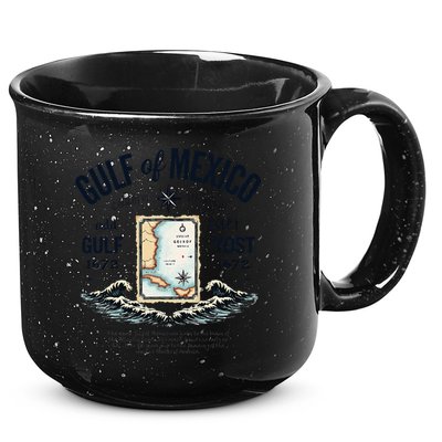 Gulf Of Mexico Since 1672 Historic Map 1672 Funny Tees 15oz Campfire Ceramic Mug