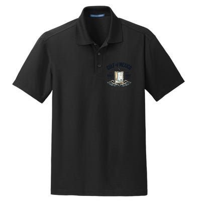 Gulf Of Mexico Since 1672 Historic Map 1672 Funny Tees Dry Zone Grid Polo