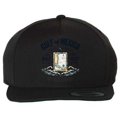 Gulf Of Mexico Since 1672 Historic Map 1672 Funny Tees Wool Snapback Cap