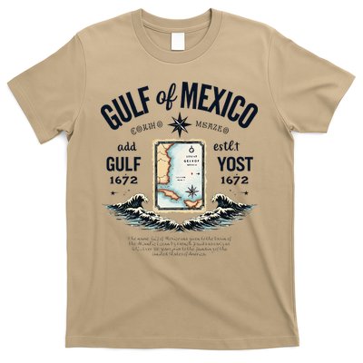 Gulf Of Mexico Since 1672 Historic Map 1672 Funny Tees T-Shirt