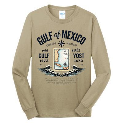 Gulf Of Mexico Since 1672 Historic Map 1672 Funny Tees Tall Long Sleeve T-Shirt