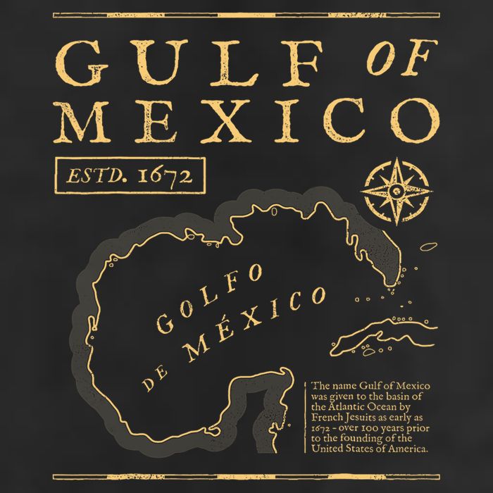 Gulf Of Mexico 1672 Historic Map 15oz Campfire Ceramic Mug