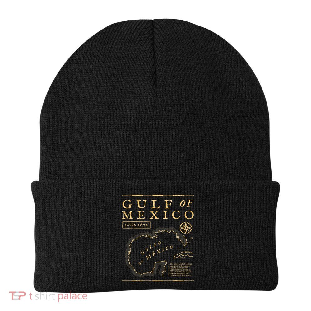 Gulf Of Mexico 1672 Historic Map Beanie