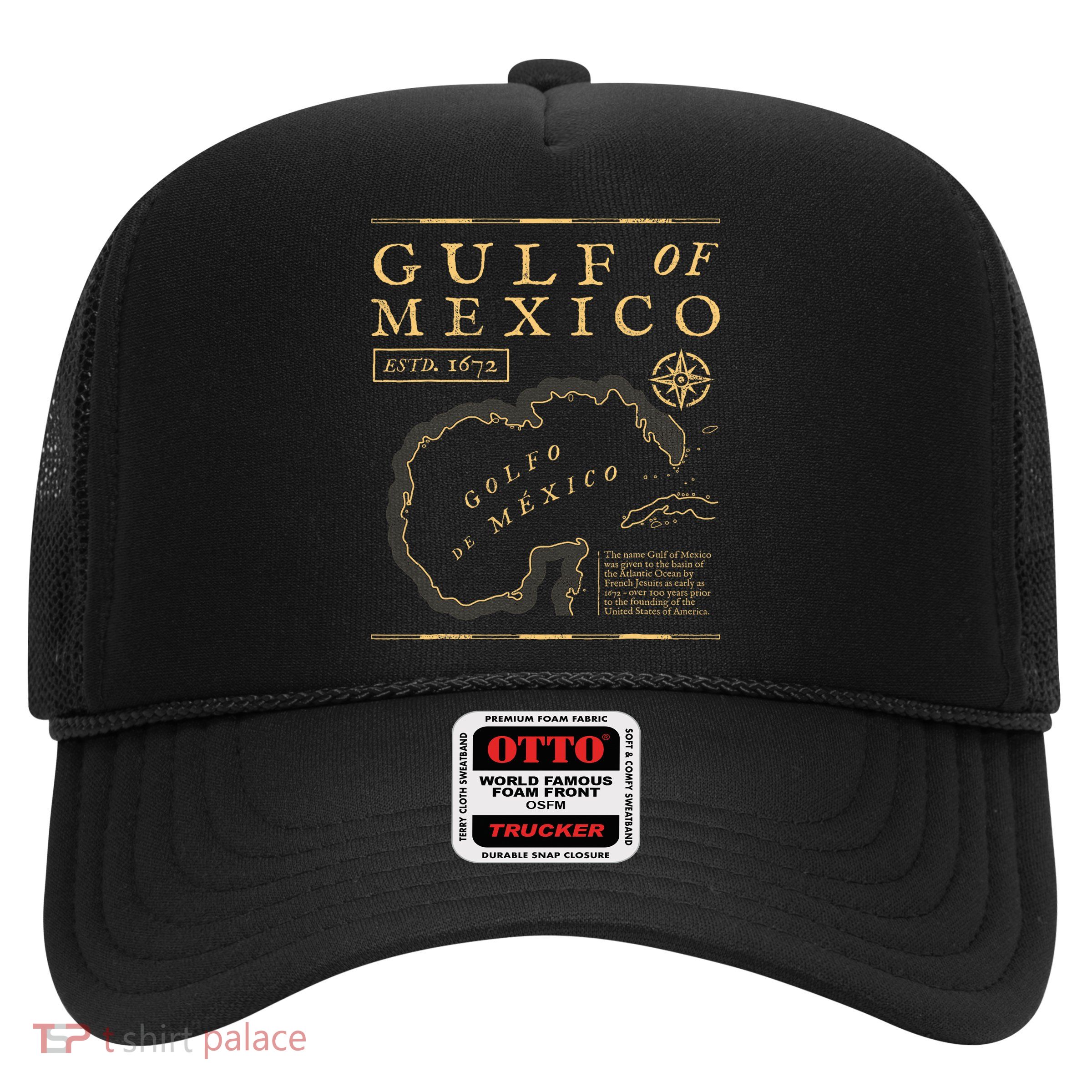Gulf Of Mexico 1672 Historic Map Trucker Hat