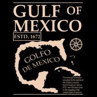 Gulf Of Mexico 1672 Historic Map Drawstring Bag