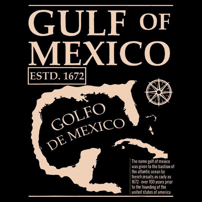 Gulf Of Mexico 1672 Historic Map Drawstring Bag