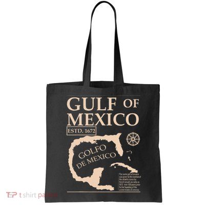 Gulf Of Mexico 1672 Historic Map Bag