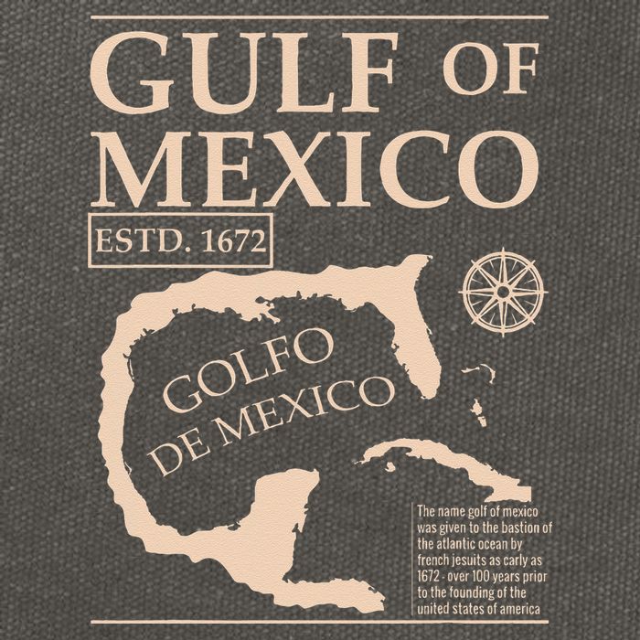 Gulf Of Mexico 1672 Historic Map Cotton Canvas Backpack