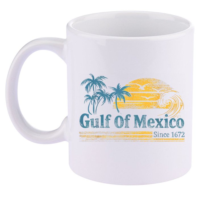 Gulf Of Mexico 11oz C Handle Ceramic Mug
